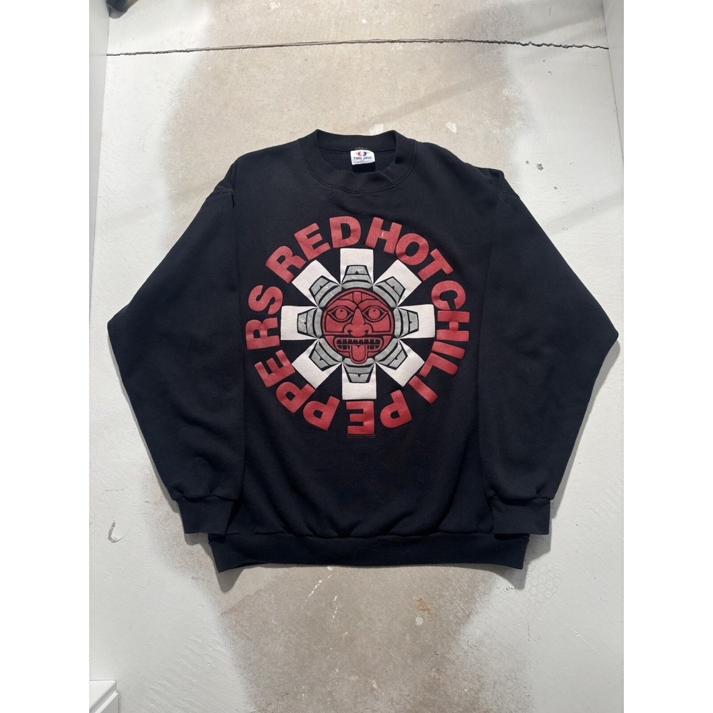 vintage 1991 red hot chilli peppers black sweatshirt xl